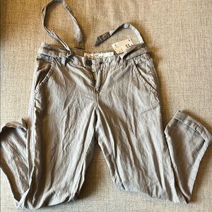 Light Gray Linen Casual Pants NWT